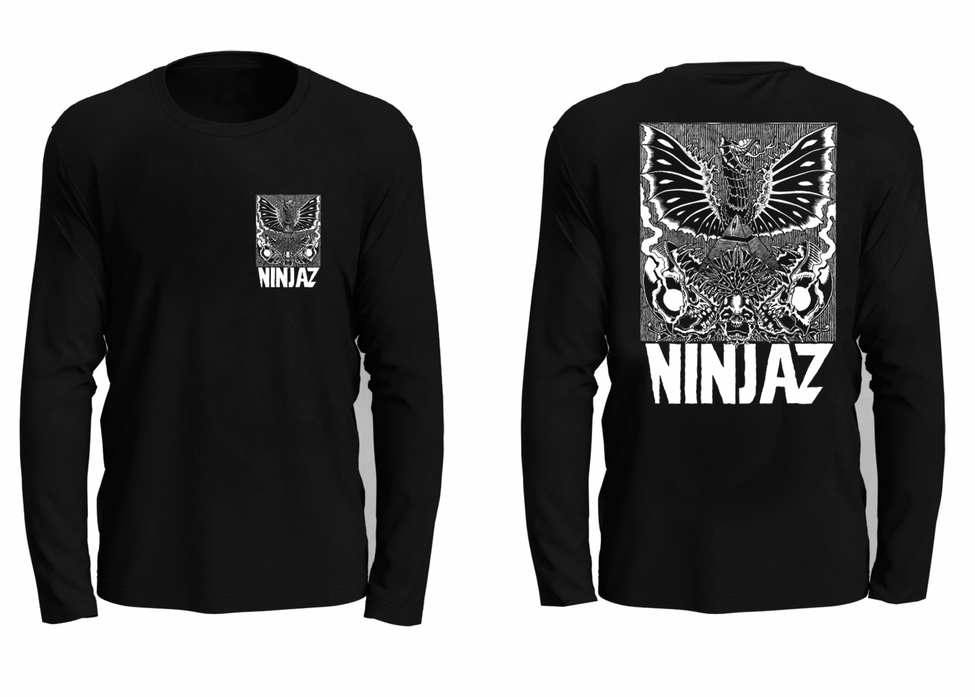 NINJAZ Black Long Sleeves shirt
