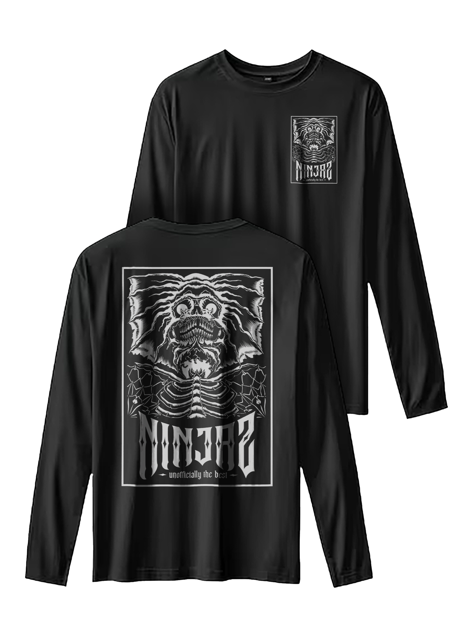 NINJAZ Long Sleeve 100% Cotton - NEW DESIGN